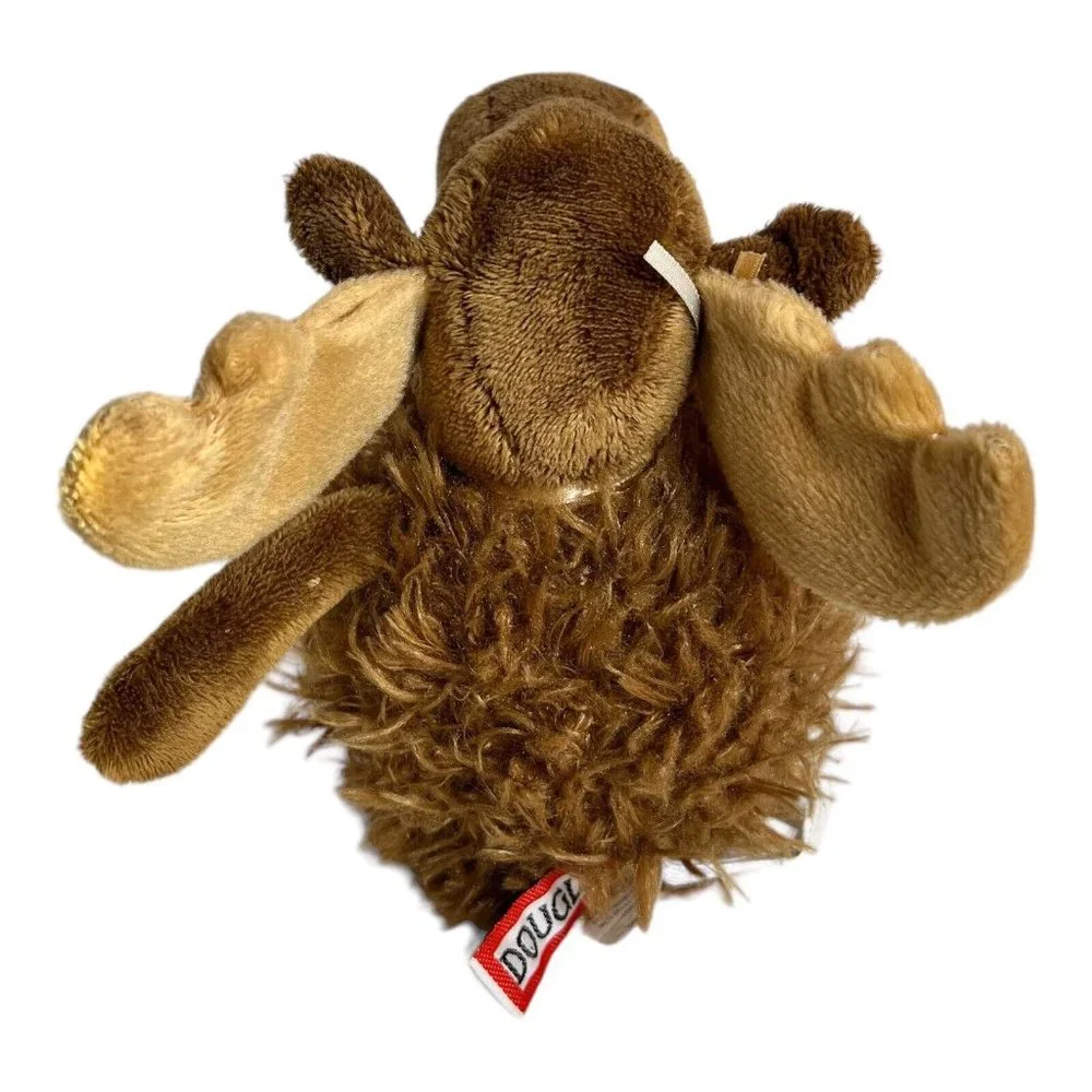 Douglas Bull Moose with Antlers‎ Cuddle Toy Brown Plush 9